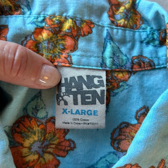 Men’s Hang Ten Floral Short Sleeve Shirt - Picture 5 of 5